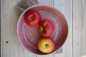 Preview: handgetöpferte Keramik Pasta Bowl - rosa grau